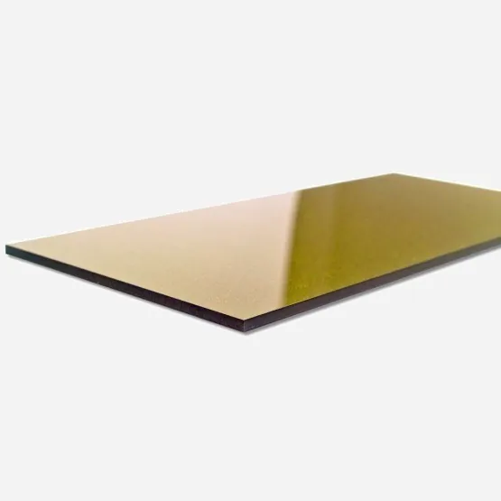 Close-up of laser-cut edges in Acrylic glass GS two-tone